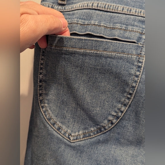 CLOSED Women's Pedal Position Frayed Ankle Denim Blue Jeans Size Italy 48 US 32 - Picture 12 of 15